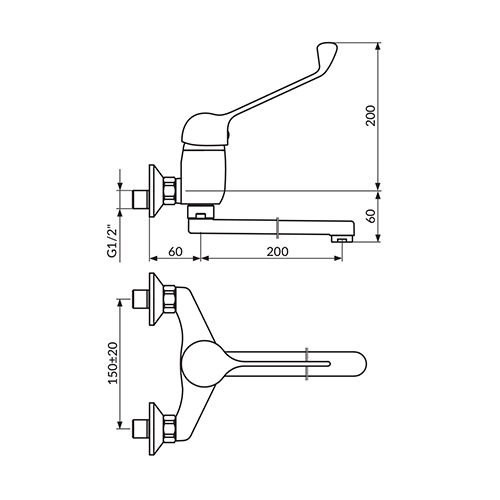 ROSAN KING ZA SUDOPERU LEKARSKA ZIDNA 200MM J32L001 - Slika 2