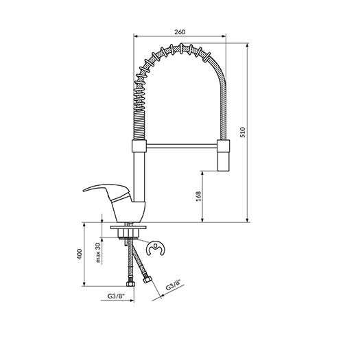 ROSAN KING ZA SUDOPERU POLUPROFESIONALNA 2 CEVI J388001 - Slika 2