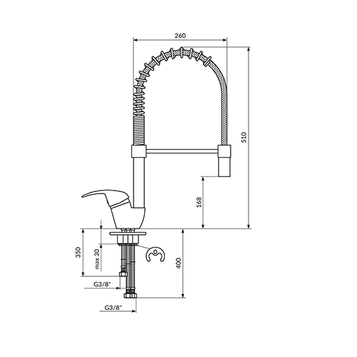 ROSAN KING ZA SUDOPERU POLUPROFESIONALNA 3 CEVI J388003 - Slika 2