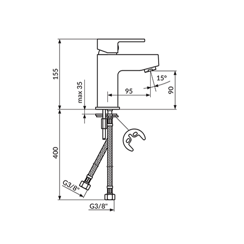 ROSAN QUADRO ZA LAVABO JQ30101 - Slika 2