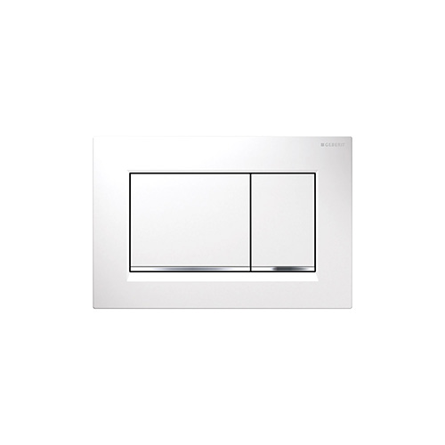 GEBERIT TIPKA SIGMA 30 bela / sjajni hrom / bela 115.883.KJ.1