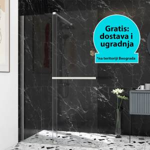 Tuš paravan Walk-in klizni 1000x1950/8mm