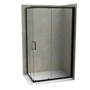 Tuš kabina ATLAS PRO 120x70 cm – mat crna