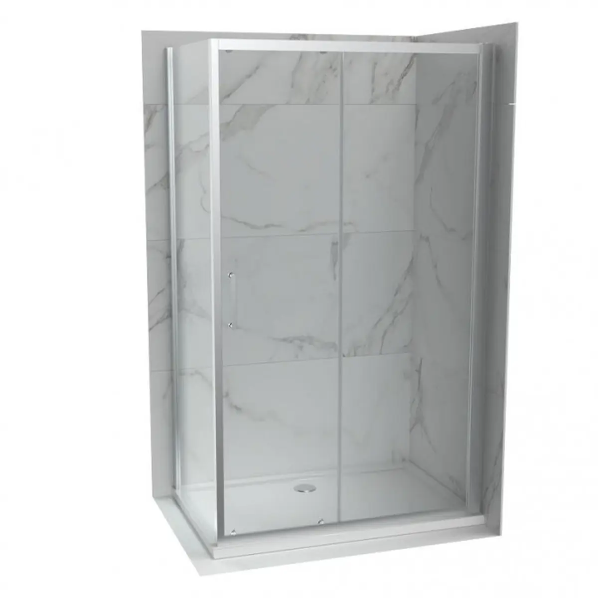 Tuš kabina ATLAS PRO 140x80cm staklo 6mm providno C-02-431400C-02-43080