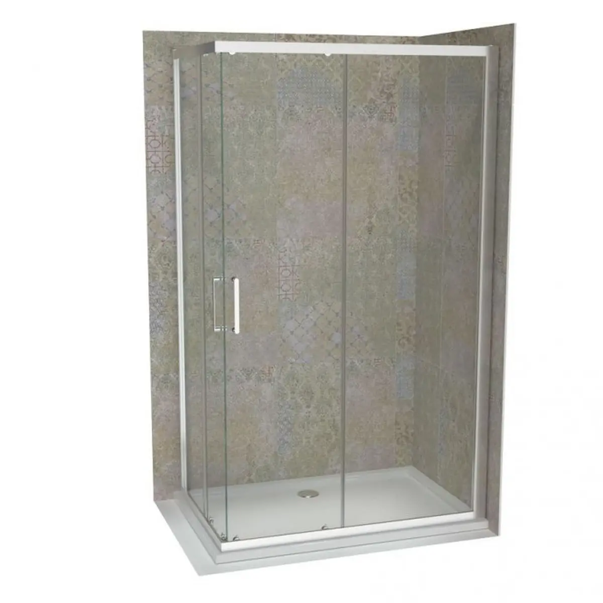 Tuš kabina ATLAS PRO 160x80cm staklo 6mm providno C-02-431600-C-02-43800