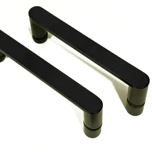 Crne ručice za vrata tuš kabine, model ATEUH6145BL