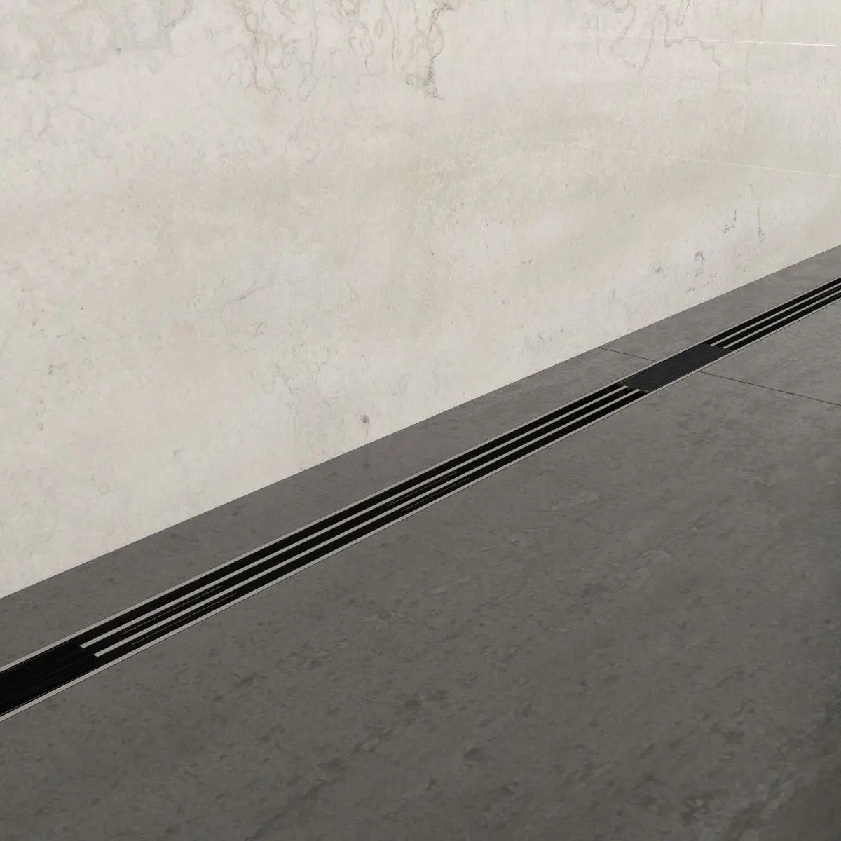 Tuš kanalica Webe Drain Designer Lux 600 Black