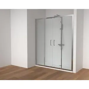 Stakleni paravan COPEN ATLAS PRO 1800x1950 hrom, 2V, staklo 6mm providno