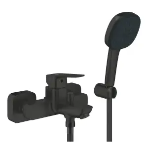 Baterija za kadu GROHE CUBEO sa tus setom matt black 1018142430.webp