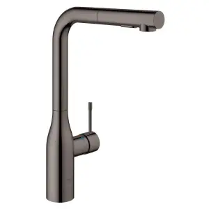 Baterija za sudoperu GROHE ESSENCE L sa izvlacecim tusem 2F hard graphite 30504A00.webp