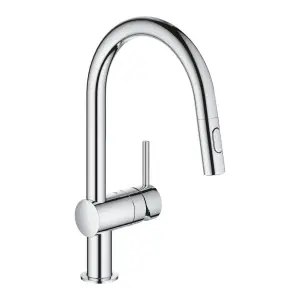 Baterija za sudoperu GROHE MINTA sa izvlacecim tusem 32321002.webp