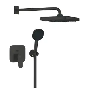 Ugradni set GROHE CUBEO sa Tempesta tus ruzom 250 mm 2F matte black 1053362430.webp